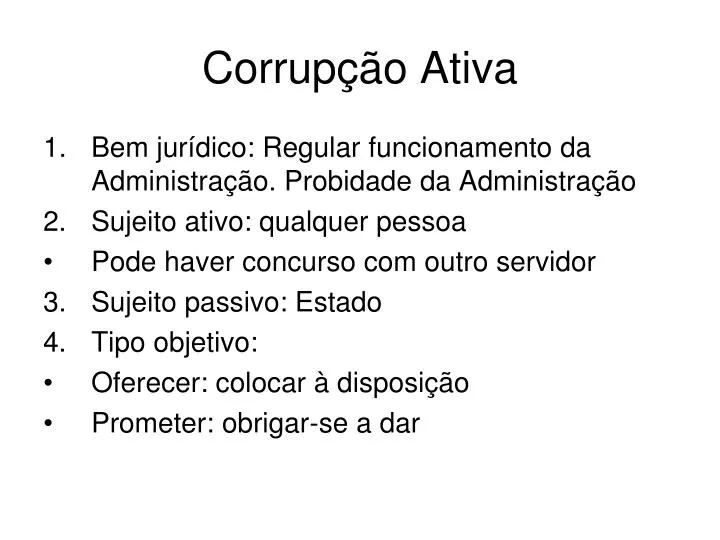 corrup o ativa