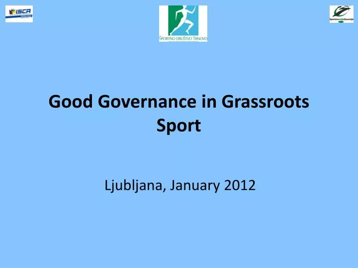 good governance in grassroots sport