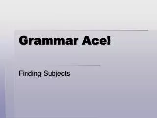 grammar ace