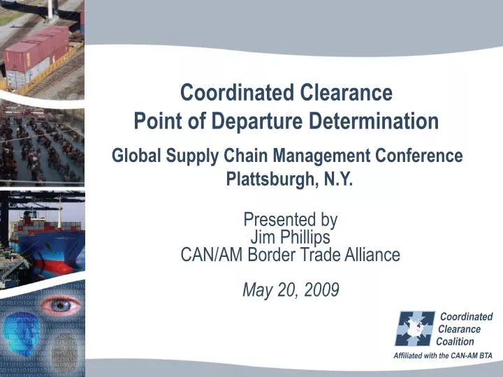 coordinated clearance point of departure determination