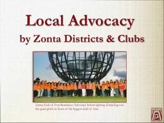 by Zonta Districts &amp; Clubs
