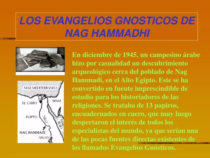 los evangelios gnosticos de nag hammadhi
