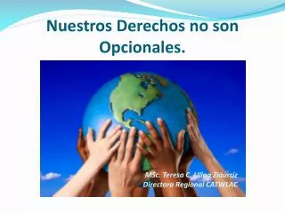nuestros derechos no son opcionales