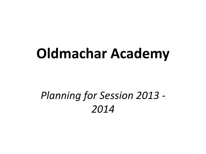 oldmachar academy