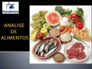 an lise de alimentos