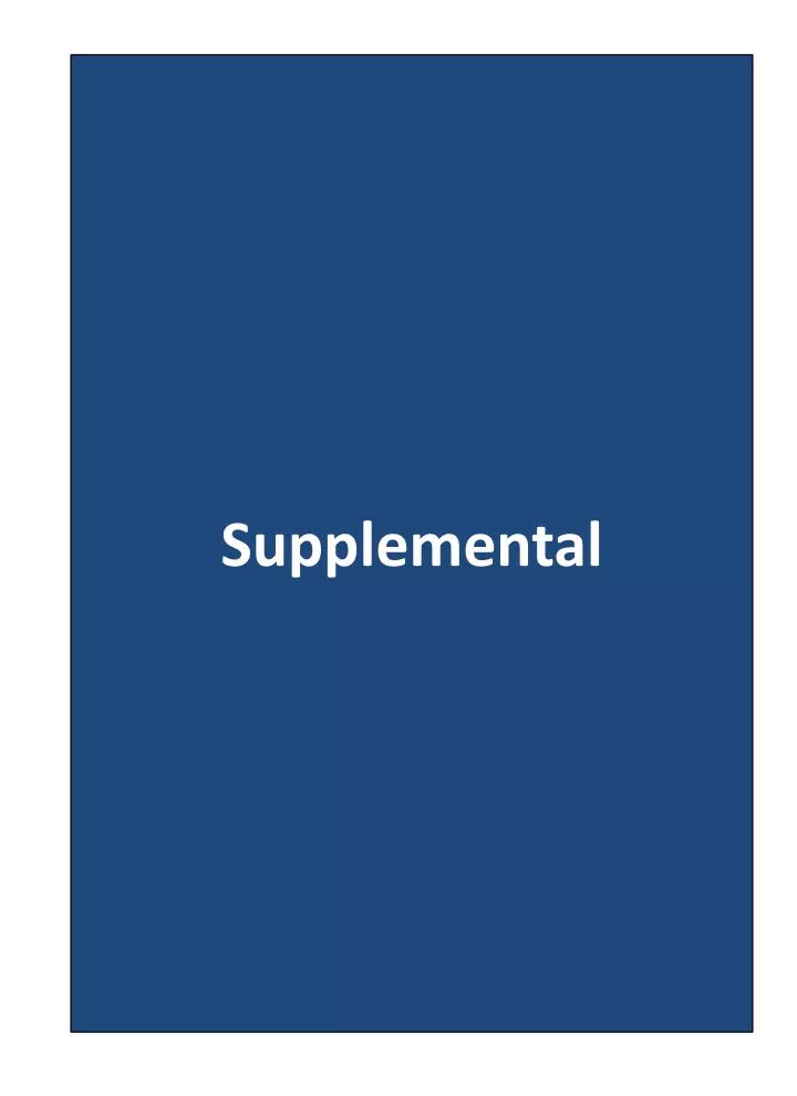 Supplemental