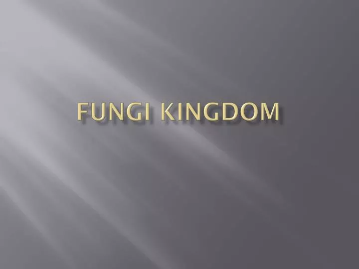 fungi kingdom