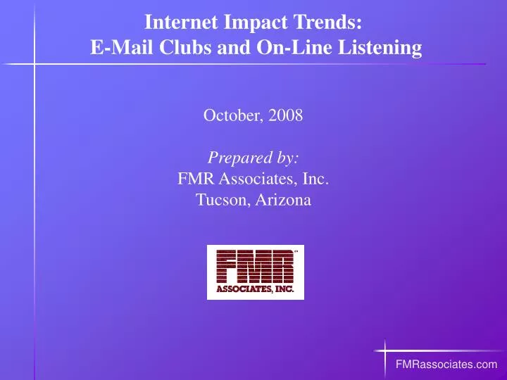 internet impact trends e mail clubs and on line listening