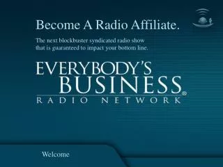 Become A Radio Affiliate.