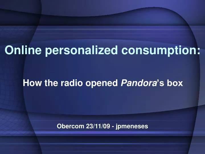 how the radio opened pandora s box