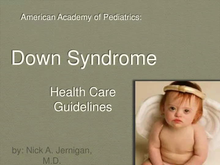 american academy of pediatrics down syndrome health care guidelines