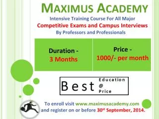 M aximus Academy