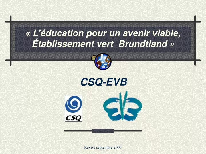 l ducation pour un avenir viable tablissement vert brundtland