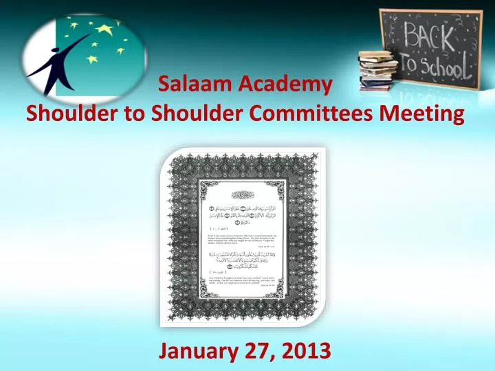 salaam academy shoulder to shoulder committees meeting january 27 2013