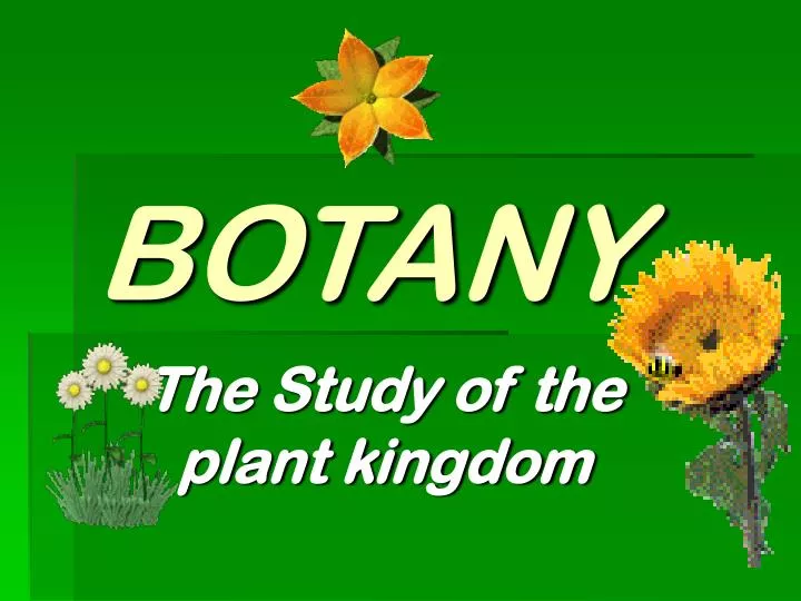 Ppt Botany Powerpoint Presentation Free Download Id6265282