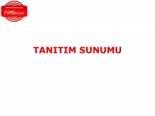 tanitim sunumu