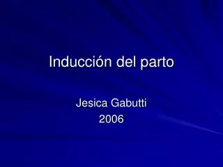 inducci n del parto