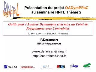 pr sentation du projet oadymppac au s minaire rntl th me 2