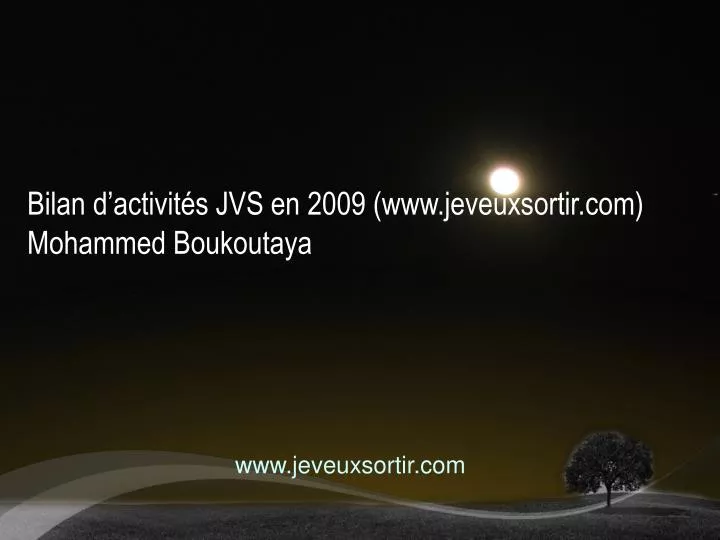 bilan d activit s jvs en 2009 www jeveuxsortir com