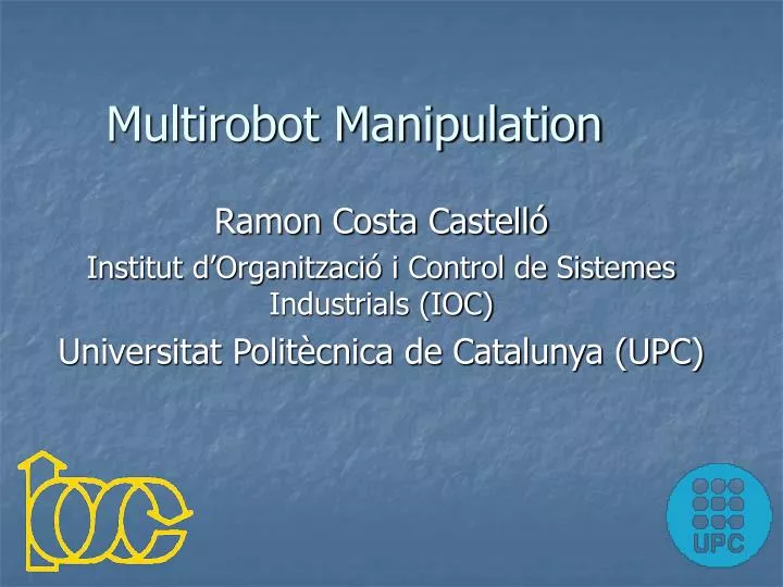 multirobot manipulation