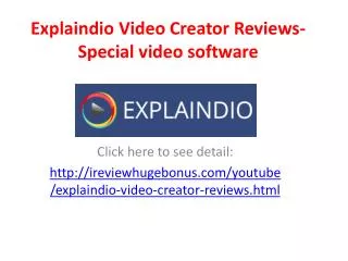 Explaindio Video Creator Reviews-Special video software