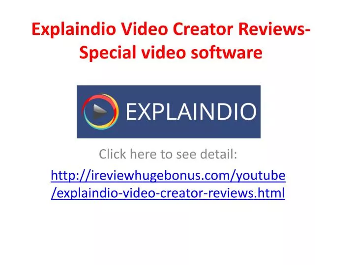explaindio video creator reviews special video software