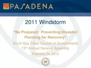 2011 Windstorm