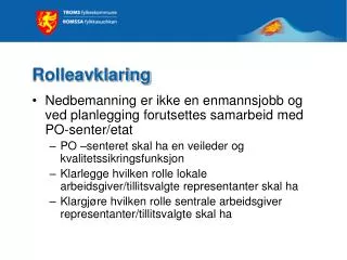 rolleavklaring