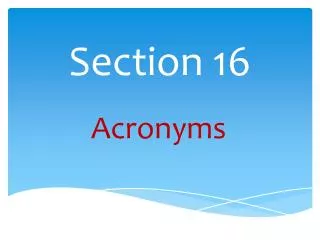 Section 16