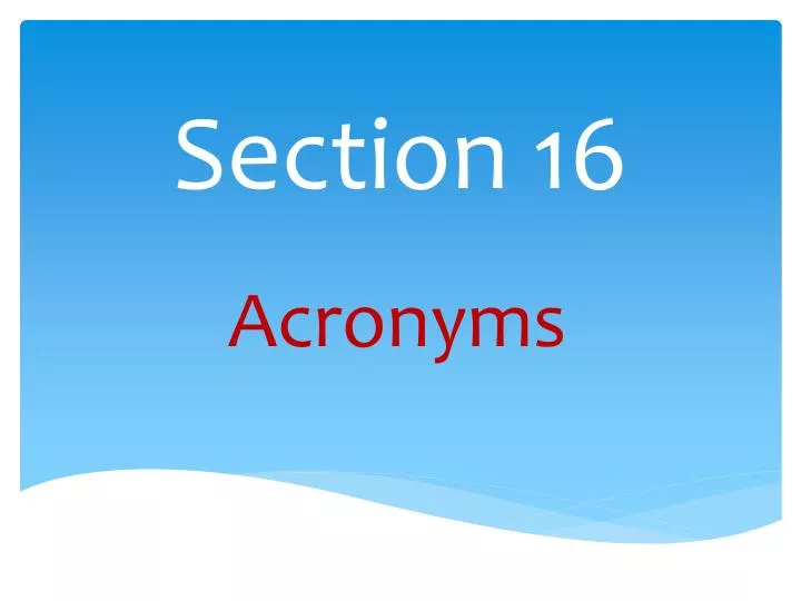 section 16