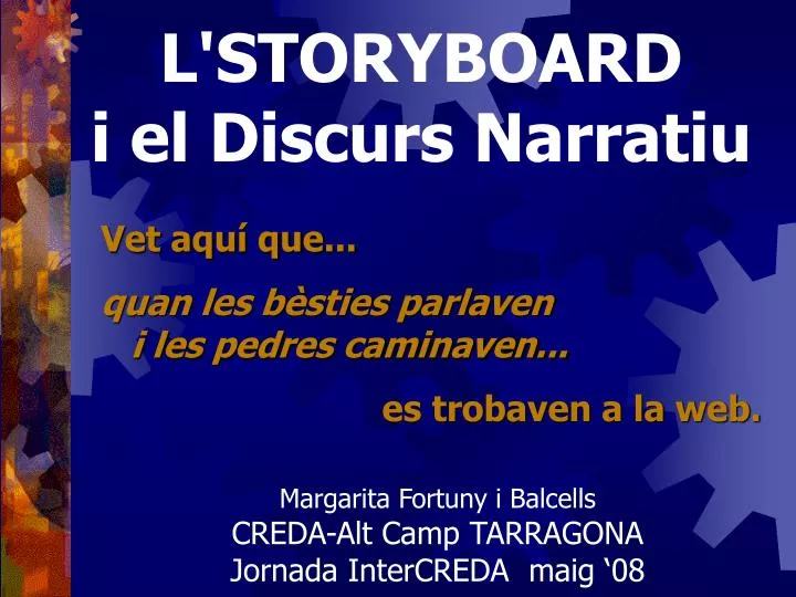 l storyboard i el discurs narratiu