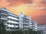 UNIVERSITAS MUHAMMADIYAH MALANG - slide 1