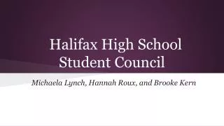 Halifax High School Student Council