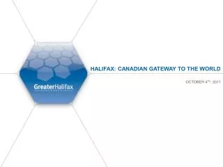 Halifax: Canadian Gateway to the World