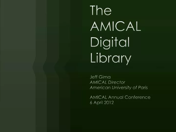 the amical digital library