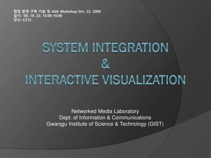 system integration interactive visualization