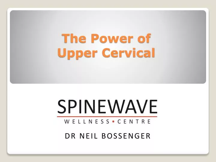 the power of upper cervical