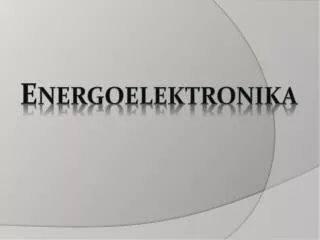 e nergoelektronika
