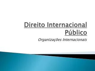 direito internacional p blico