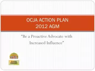 OCJA ACTION PLAN 2012 AGM