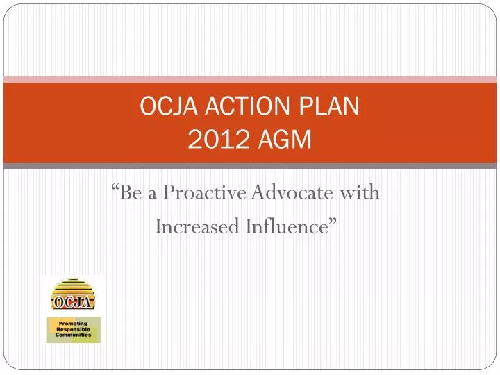 ocja action plan 2012 agm