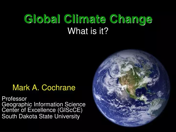 global climate change what is it