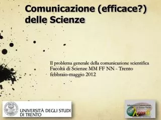 comunicazione efficace delle scienze