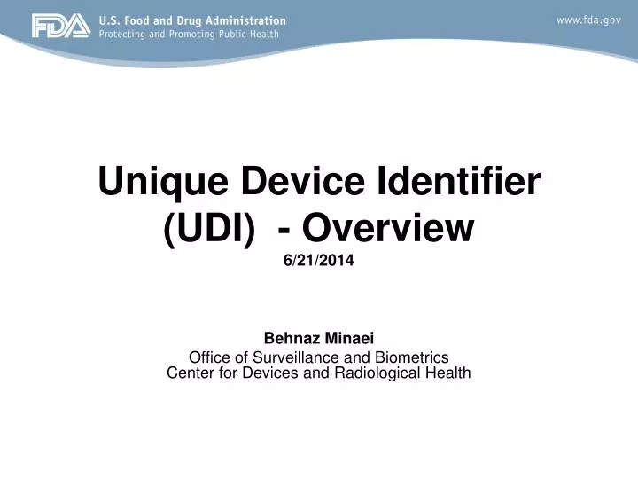 unique device identifier udi overview 6 21 2014