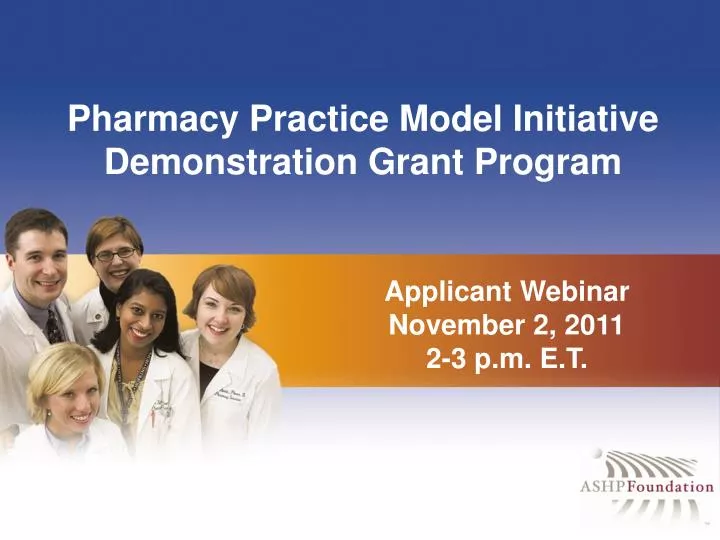 pharmacy practice model initiative demonstration grant program