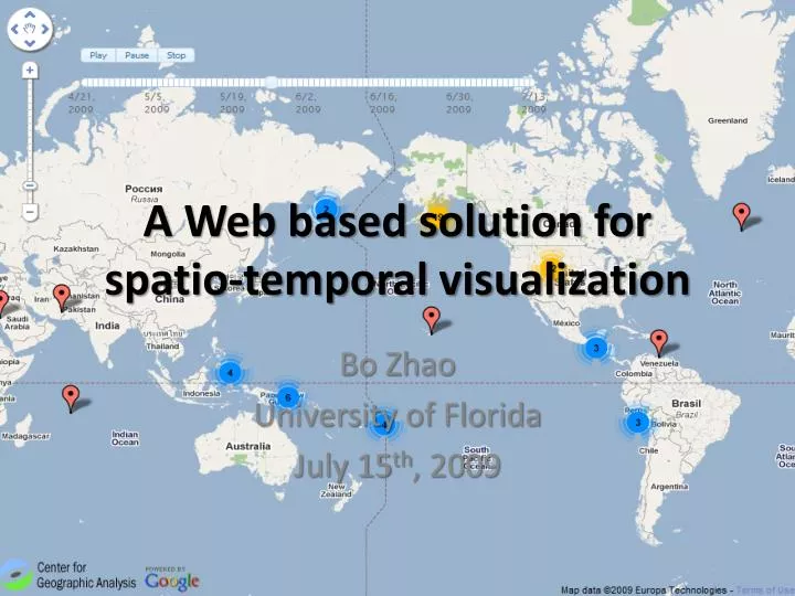 a web based solution for spatio temporal visualization