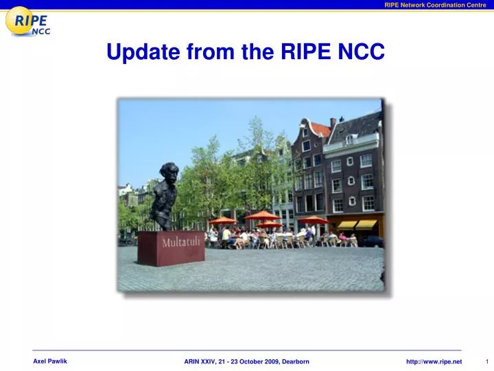 update from the ripe ncc