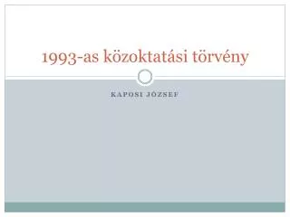 1993 as k zoktat si t rv ny