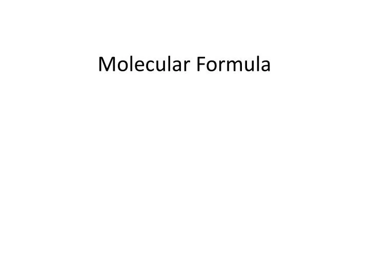 molecular formula