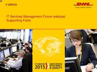 IT Services Management Forum webcast Supporting Facts